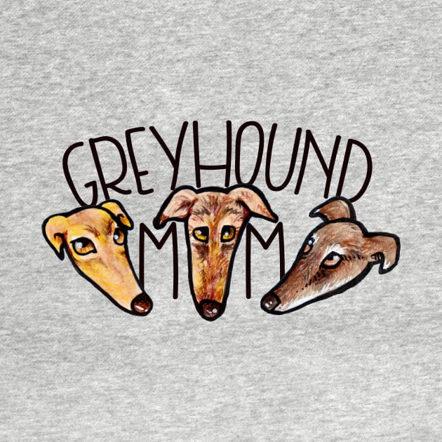 Greyhound Mom by bubbsnugg